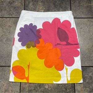 Women’s Boden Floral Print A-line Pencil Skirt Size 4R